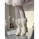 Pure Tea For Dream Fluffy's Diary​ Short Boots(Pre-Order/4 Colours/Full Payment Without Shipping)